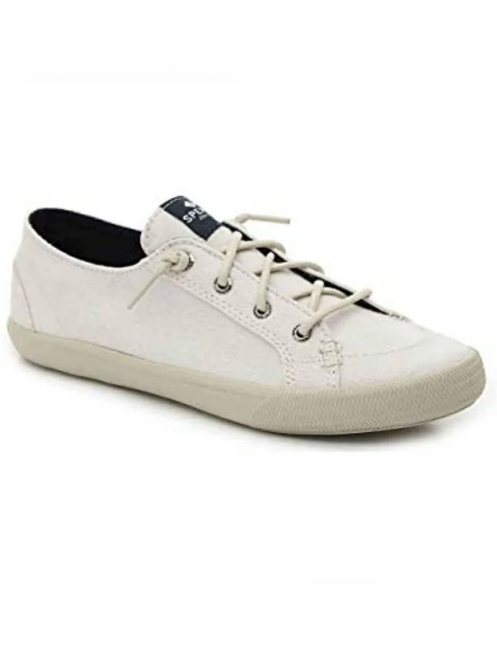 🤍 Sperry Pier View Canvas Shoes – Ivory – Women’s 7.5